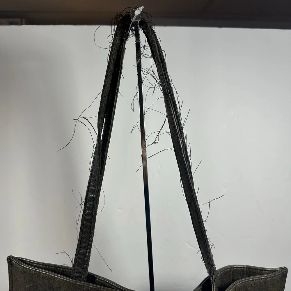 Leather Fringe Tote Bag Brown Genuine Leather‎ Boho Western Festival Hippie